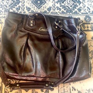 Brown Leather Coach Purse